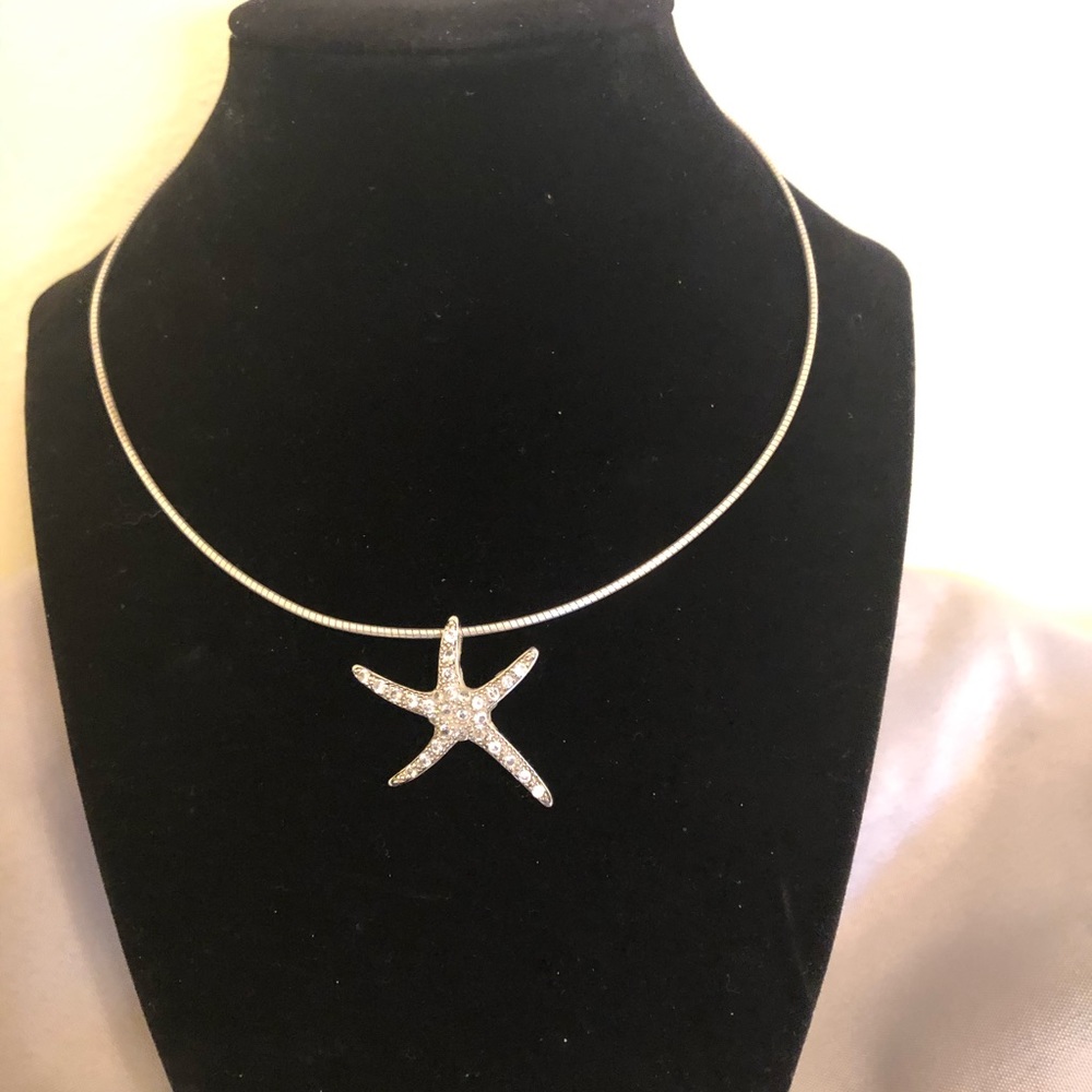 Sterling silver women’s slider / charm necklace